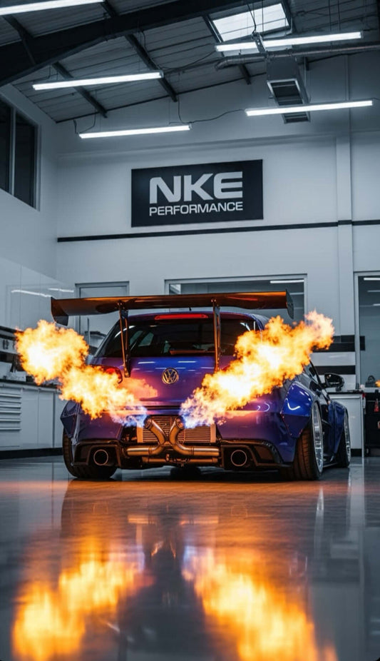 Volkswagen VW Golf Dual Flamer Kit - Performance Exhaust Flames | NKE Performance UK